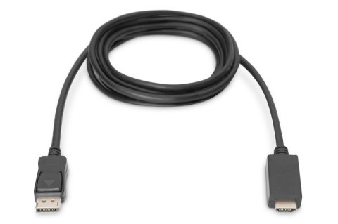 Kabel adapter DisplayPort 1.2 z zatrzaskiem 4K 60Hz UHD Typ DP/HDMI A M/M 1m Czarny