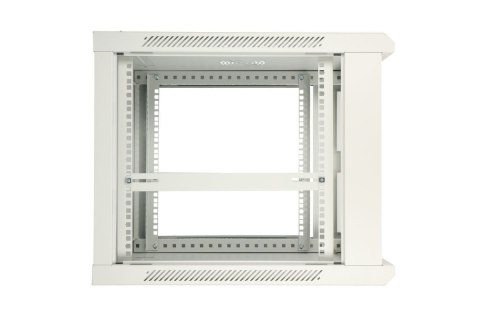 Szafka wisząca rack 9U 600x600 szara metalowe drzwi Szafka wisząca rack 9U 600x600 szara metalowe drzwi