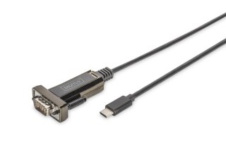 Kabel Adapter USB 2.0 HighSpeed Typ USB C/RS232 M/Ż czarny 1m