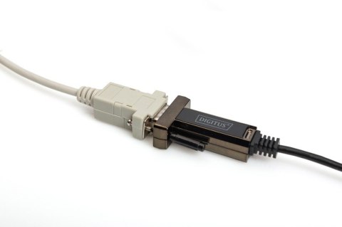 Kabel Adapter USB 2.0 HighSpeed Typ USB C/RS232 M/Ż czarny 1m