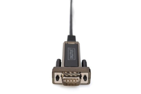 Kabel Adapter USB 2.0 HighSpeed Typ USB C/RS232 M/Ż czarny 1m
