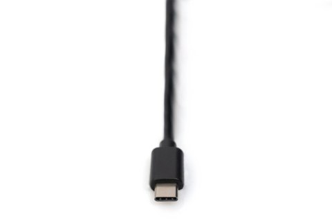 Kabel Adapter USB 2.0 HighSpeed Typ USB C/RS232 M/Ż czarny 1m