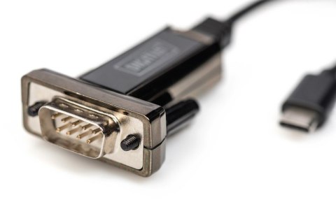 Kabel Adapter USB 2.0 HighSpeed Typ USB C/RS232 M/Ż czarny 1m