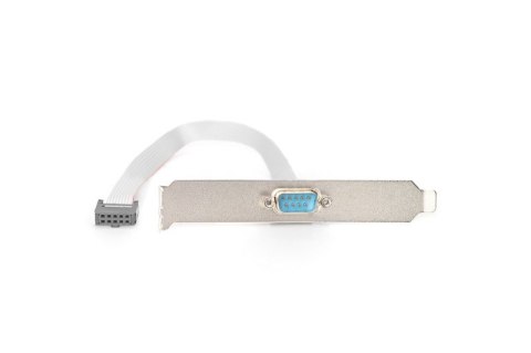 Kabel na śledziu RS232 Typ DSUB9/2xDIN5 M/Ż 0,25m Szary