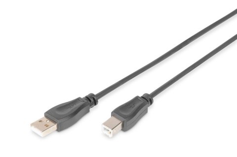 Kabel połączeniowy USB 2.0 HighSpeed Typ USB A/USB B M/M 1,8m Czarny