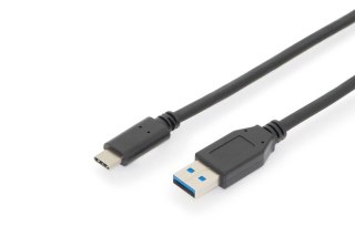 Kabel połączeniowy USB 3.1 Gen.2 SuperSpeed+ 10Gbps Typ USB C/USB A M/M, Power Delivery 1m Czarny