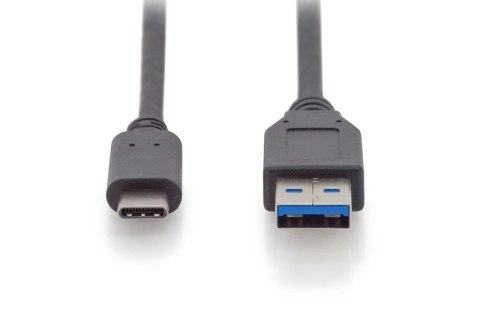 Kabel połączeniowy USB 3.1 Gen.2 SuperSpeed+ 10Gbps Typ USB C/USB A M/M, Power Delivery 1m Czarny Kabel połączeniowy USB 3.1 Gen.2 SuperSpeed+ 10Gbps Typ USB C/USB A M/M, Power Delivery 1m Czarny
