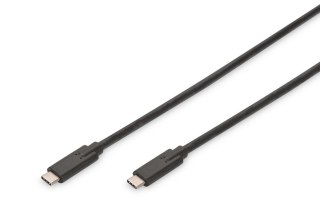 Kabel połączeniowy USB 3.1 Gen.2 SuperSpeed+ 10Gbps Typ USB C/USB C M/M, Power Delivery 1m Czarny