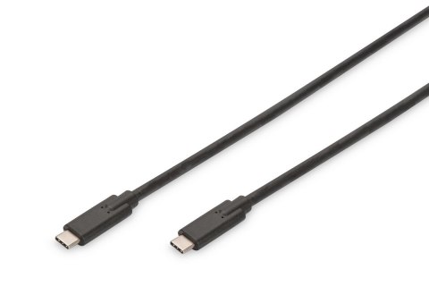 Kabel połączeniowy USB 3.1 Gen.2 SuperSpeed+ 10Gbps Typ USB C/USB C M/M, Power Delivery 1m Czarny