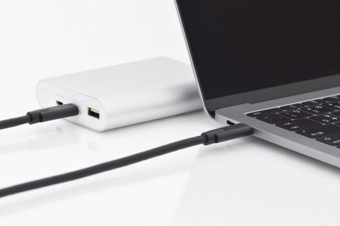 Kabel połączeniowy USB 3.1 Gen.2 SuperSpeed+ 10Gbps Typ USB C/USB C M/M, Power Delivery 1m Czarny