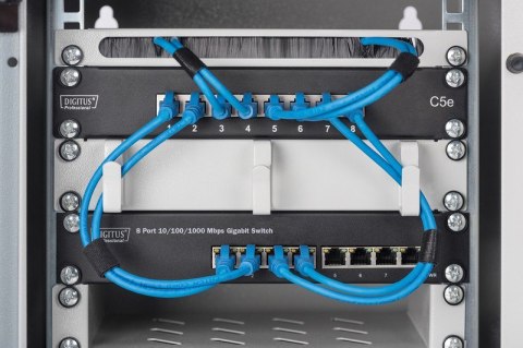 Przełącznik 10 cali Rack 8-portowy Gigabit Ethernet, 8x10/100/1000Mbps