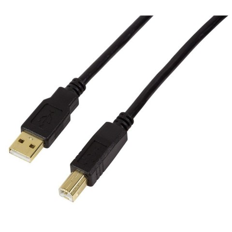 Kabel aktywny USB 2.0 AM/BM 10m czarny Kabel aktywny USB 2.0 AM/BM 10m czarny