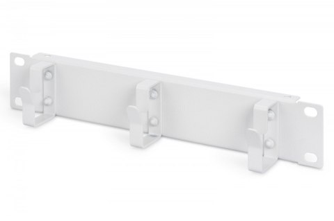Organizer kablowy poziomy typu RING 10 cali (254mm) 1U 44x254x60mm, (RAL 7035) Szary