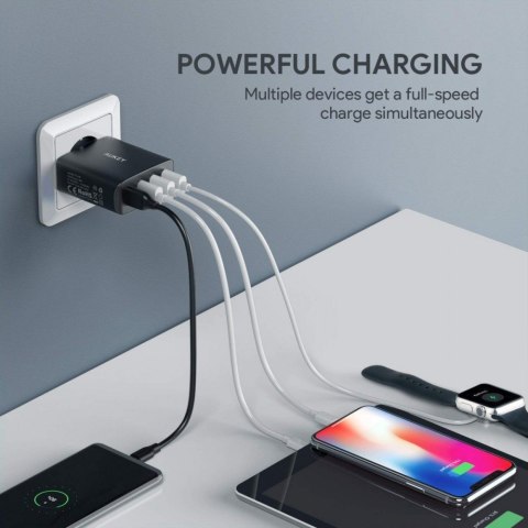 PA-T18 ładowarka sieciowa 4xUSB Quick Charge 3.0 10.2A 42W PA-T18 ładowarka sieciowa 4xUSB Quick Charge 3.0 10.2A 42W
