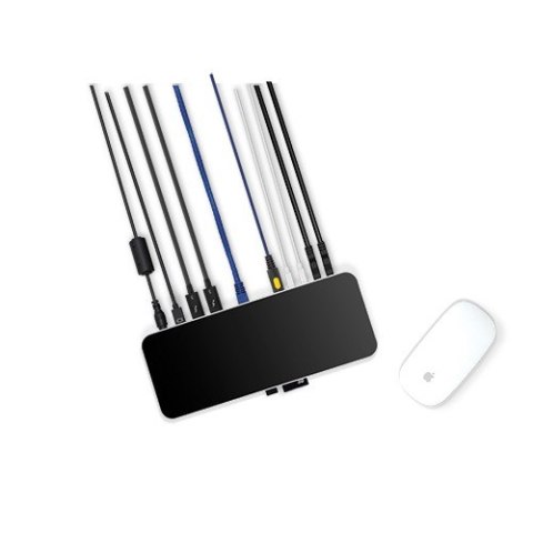 Stacja dokująca Thunderbolt 3 Dock (14 portów, kabel, Mac+Windows) Srebrna