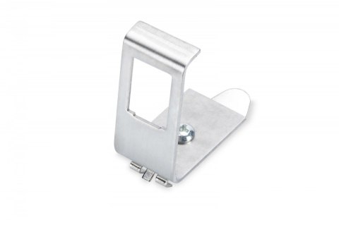 Adapter DIN na jeden moduł typu Keystone (1xKeystone) montaż pod kątem 45° metalowy Adapter DIN na jeden moduł typu Keystone (1xKeystone) montaż pod kątem 45° metalowy