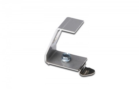 Adapter DIN na jeden moduł typu Keystone (1xKeystone) montaż pod kątem 45° metalowy Adapter DIN na jeden moduł typu Keystone (1xKeystone) montaż pod kątem 45° metalowy