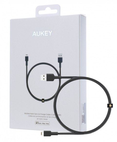 CB-BAL3 kabel Lightning - USB-A 1,2m MFi Apple wzmocniony nylonowy oplot czarn