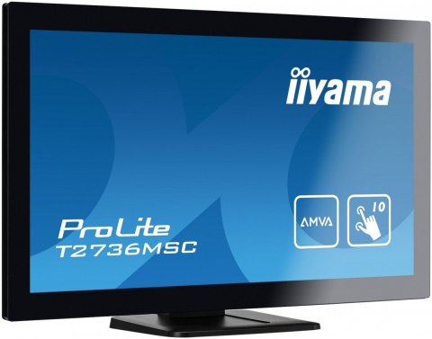 Monitor 27 T2736MSC-B1 AMVA, 10pkt, pojemnościowy, HDMI, DP, USB