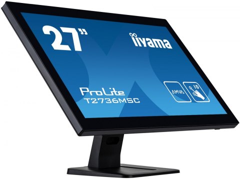Monitor 27 T2736MSC-B1 AMVA, 10pkt, pojemnościowy, HDMI, DP, USB