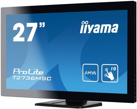 Monitor 27 T2736MSC-B1 AMVA, 10pkt, pojemnościowy, HDMI, DP, USB