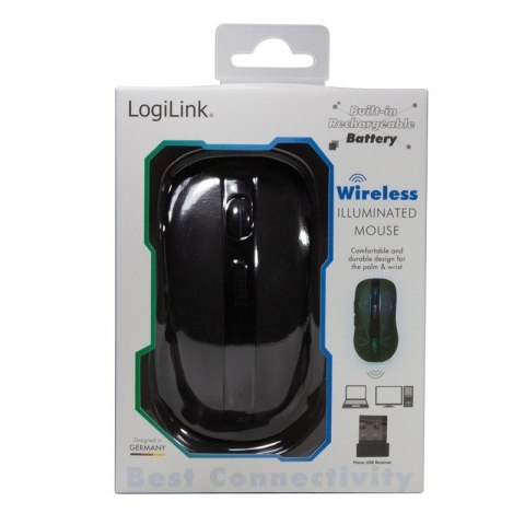 Mysz bezprzewodowa 2.4 GHz, optyczna, z podświetleniem LED Mysz bezprzewodowa 2.4 GHz, optyczna, z podświetleniem LED