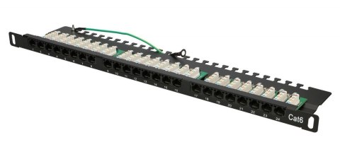 Patchpanel 24 porty 0.5U CAT6 UTP Patchpanel 24 porty 0.5U CAT6 UTP