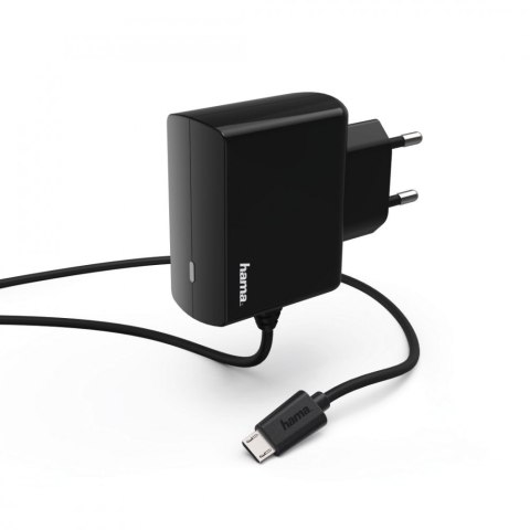 Ładowarka sieciowa micro USB 230V 2.4A, czarna Ładowarka sieciowa micro USB 230V 2.4A, czarna