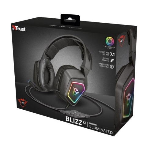 Słuchawki gamingowe GXT450 Blizz RGB 7.1 Surround Słuchawki gamingowe GXT450 Blizz RGB 7.1 Surround