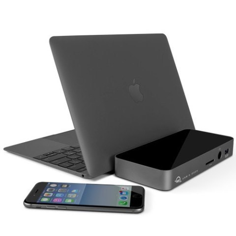 Stacja dokująca USB-C Dock (10 portów, mDP + adapter HDMI) szary