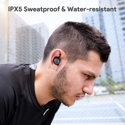 EP-T10 True Wireless TWS słuchawki bezprzewodowe Bluetooth 5 | wodoodporne IPX5 | dotykowe | 28h pracy | 10mm przetwornik | łado EP-T10 True Wireless TWS słuchawki bezprzewodowe Bluetooth 5 | wodoodporne IPX5 | dotykowe | 28h pracy | 10mm przetwornik | łado