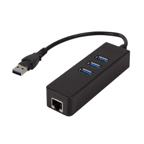 Adapter Gigabit Ethernet do USB 3.0 z hubem USB 3.0 Adapter Gigabit Ethernet do USB 3.0 z hubem USB 3.0