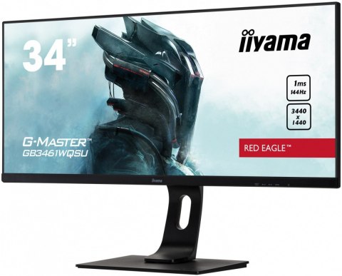 Monitor 34 cale GB3461WQSU-B1 IPS,UWQHD,144HZ,1MS,USB3.0,2xHDMI,2xDP.