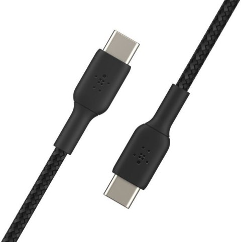 Kabel Braided USB-C USB-C 1m czarny