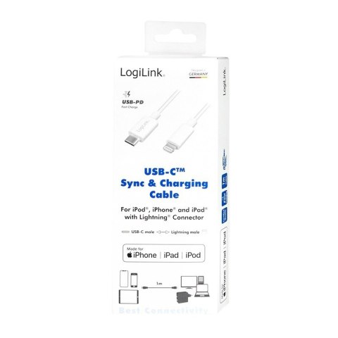 Kabel USB-C do złącza Lightning dł.1m Biały