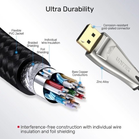 Kabel DisplayPort 1.4, 8K@60Hz, 1,5M, M/M; C1607BNI Kabel DisplayPort 1.4, 8K@60Hz, 1,5M, M/M; C1607BNI