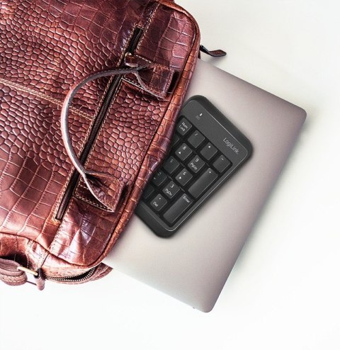 Klawiatura numeryczna Bluetooth v5.1 czarna