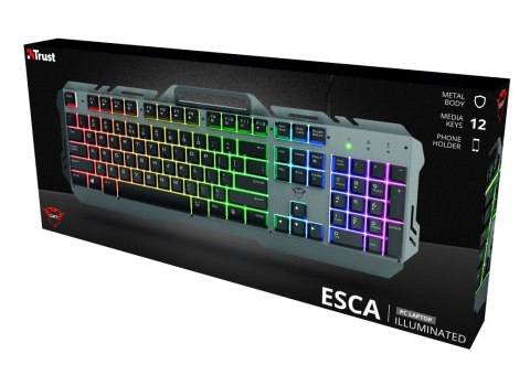 Klawiatura gamingowa przewodowa GXT 853 Esca Klawiatura gamingowa przewodowa GXT 853 Esca