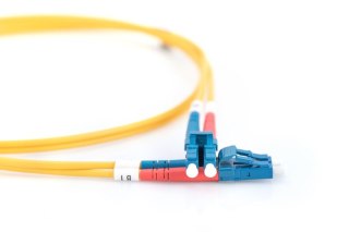 Patchcord FO Singlemode 09/125 OS2 LC-LC duplex 10m Żółty