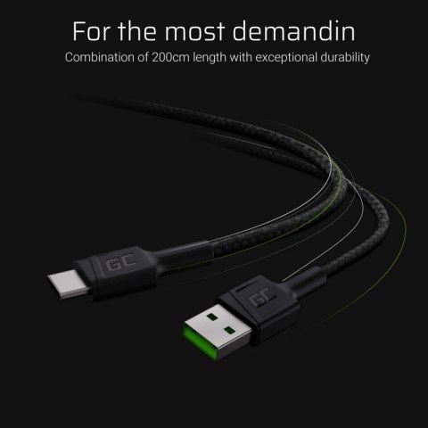 Kabel GC PowerStream USB - USB-C 200 cm, QC 3.0 Kabel GC PowerStream USB - USB-C 200 cm, QC 3.0