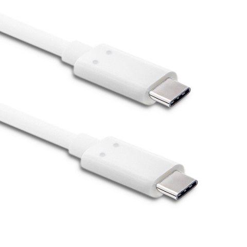 Kabel USB 3.1 typ C męski | USB 3.1 typ C męski | 1m | Biały Kabel USB 3.1 typ C męski | USB 3.1 typ C męski | 1m | Biały