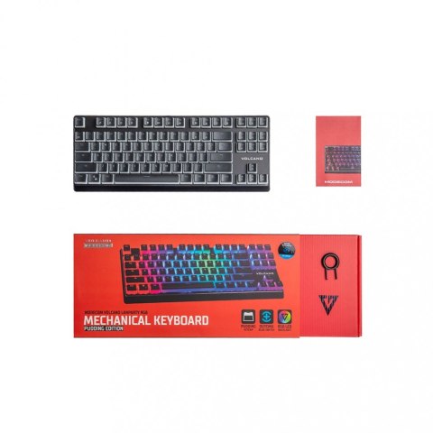Przewodowa klawiatura mechaniczna RGB PUDDING EDITION czarna Przewodowa klawiatura mechaniczna RGB PUDDING EDITION czarna