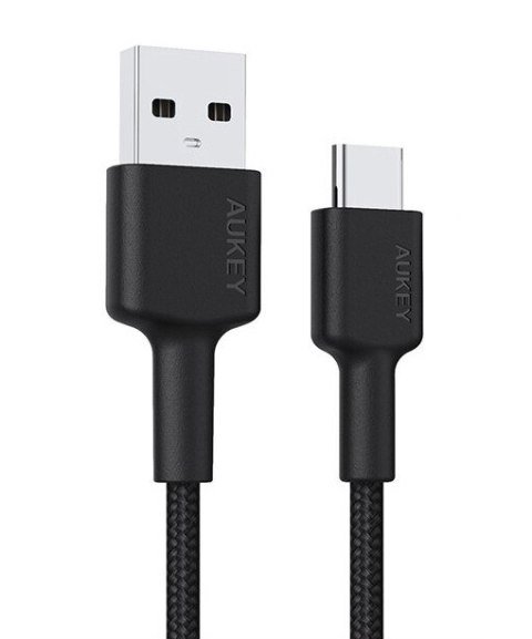 CB-CA03 OEM kabel USB-C - USB-A 0,3m 60W PD 3A 20V FCP AFC nylonowy oplot czarny CB-CA03 OEM kabel USB-C - USB-A 0,3m 60W PD 3A 20V FCP AFC nylonowy oplot czarny