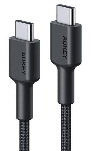 CB-CC3 OEM kabel USB-C - USB-C 3m 60W PD 20V nylonowy oplot czarny CB-CC3 OEM kabel USB-C - USB-C 3m 60W PD 20V nylonowy oplot czarny