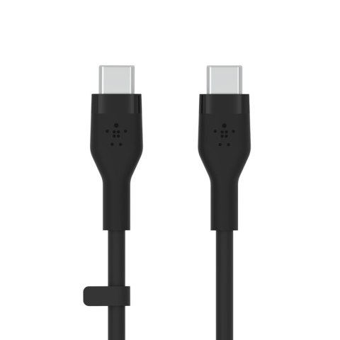 Kabel BoostCharge USB-C do USB-C 2.0 silikonowy 1m, czarny Kabel BoostCharge USB-C do USB-C 2.0 silikonowy 1m, czarny