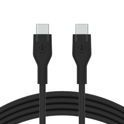 Kabel BoostCharge USB-C do USB-C 2.0 silikonowy 1m, czarny Kabel BoostCharge USB-C do USB-C 2.0 silikonowy 1m, czarny