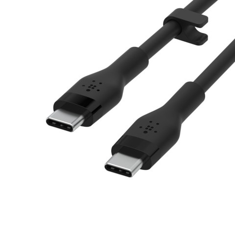 Kabel BoostCharge USB-C do USB-C 2.0 silikonowy 1m, czarny Kabel BoostCharge USB-C do USB-C 2.0 silikonowy 1m, czarny