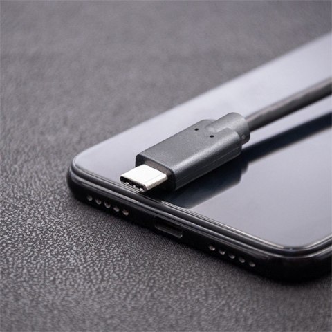 Kabel USB 3.1 typ C męski | USB 3.1 typ C męski | 2m | Czarny Kabel USB 3.1 typ C męski | USB 3.1 typ C męski | 2m | Czarny