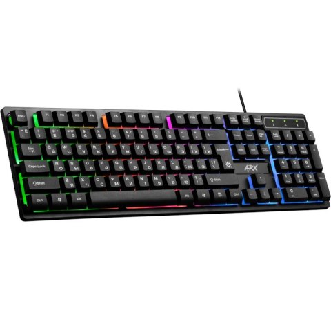 Klawiatura gamingowa ARX GK-196L przewodowa podświetlenie LED