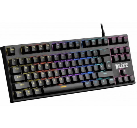 Klawiatura gamingowa BLITZ GK-240L mechaniczna podświetlenie RGB Klawiatura gamingowa BLITZ GK-240L mechaniczna podświetlenie RGB